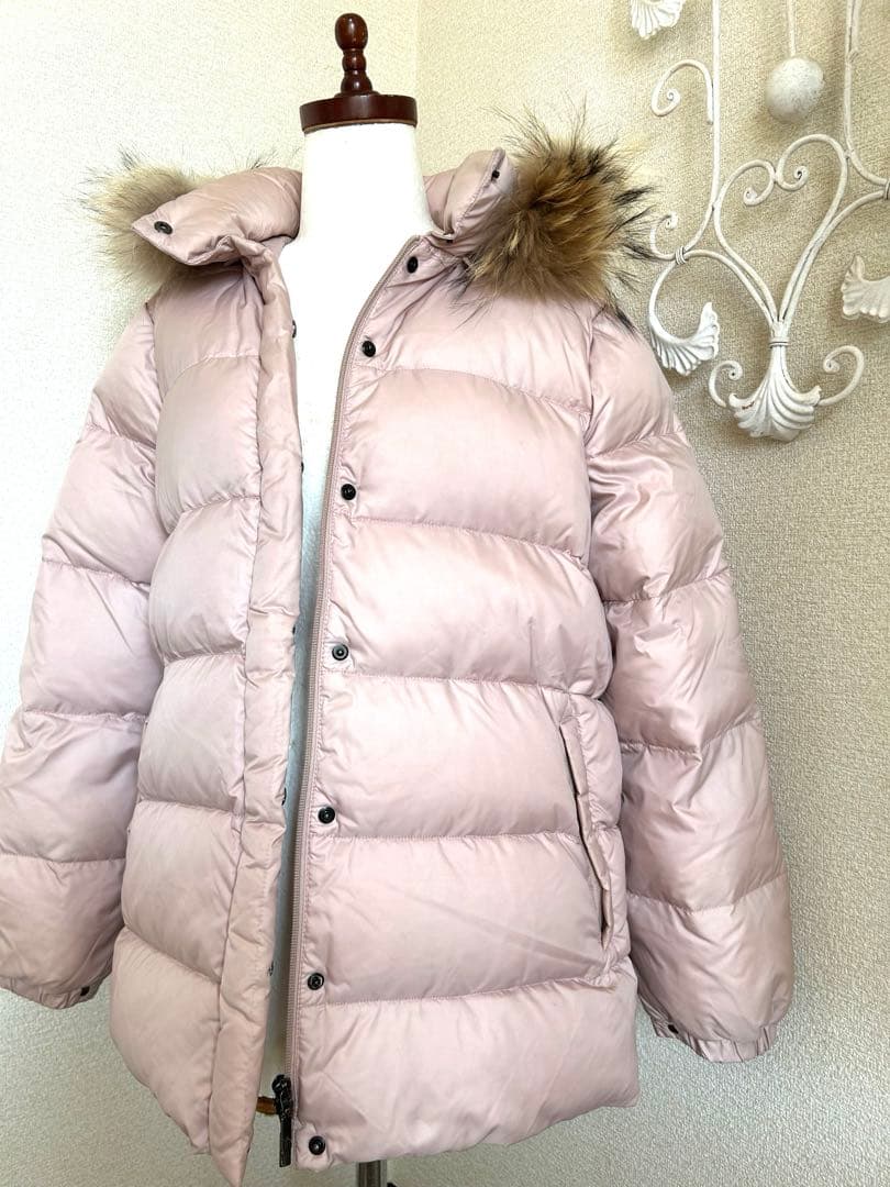 モンクレール ダウンジャケット バレンティーヌ フード付 ピンク 00 茶タグ