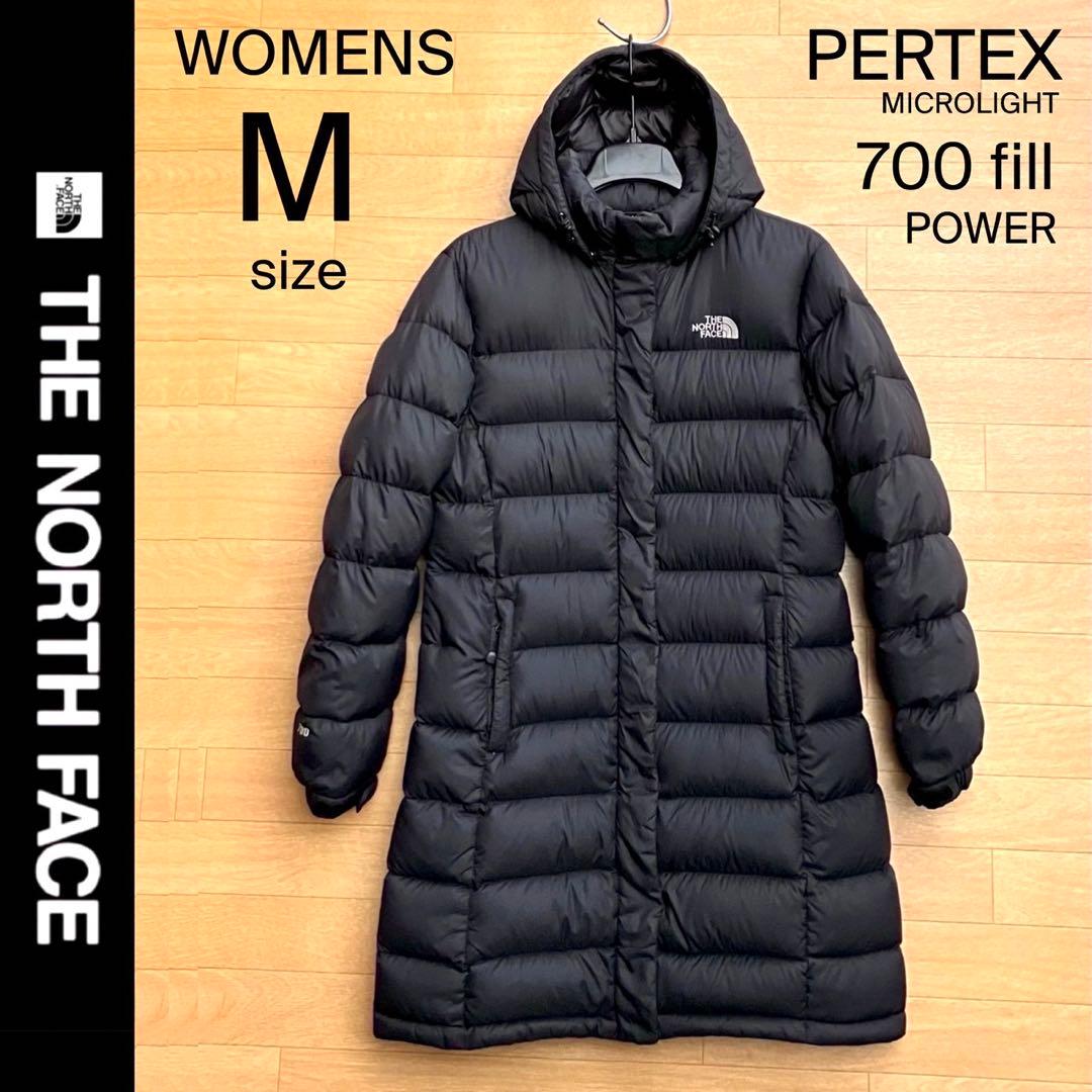 美品 ノースフェイス ダウンコート M ダウンジャケット ロングダウン ブラック