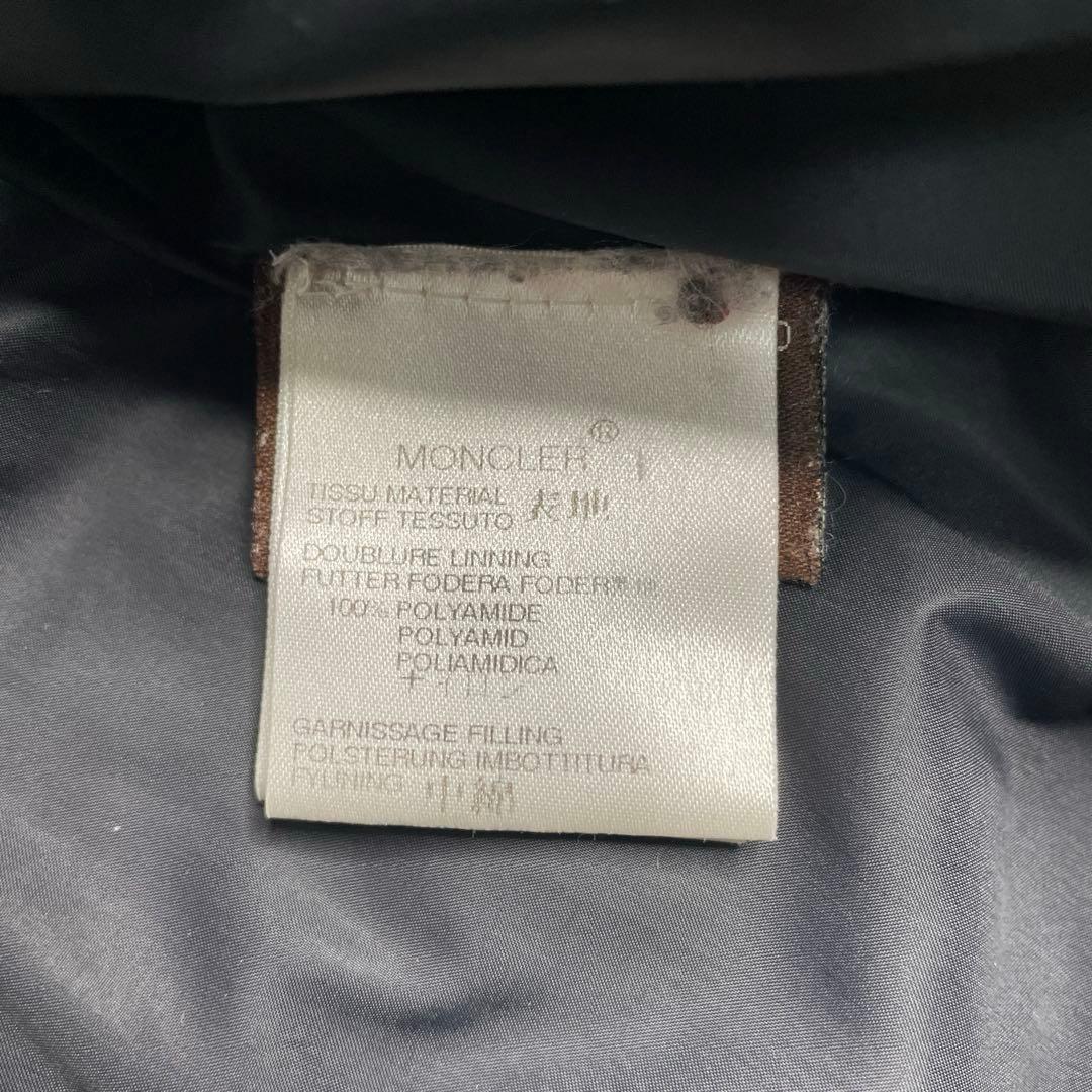 モンクレール MONCLER 茶タグ ダウンジャケット ファー付きフード