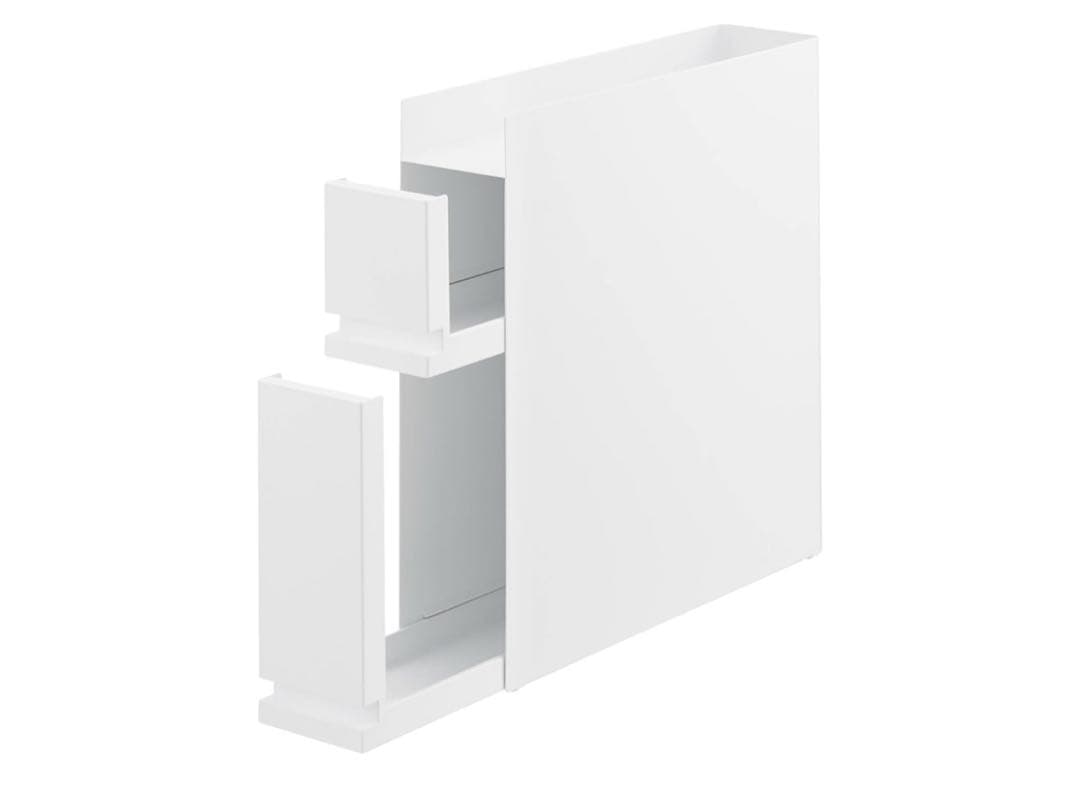 【お値下げ可】山崎実業(Yamazaki) 隠せる 調味料ラック 2段 ホワイト