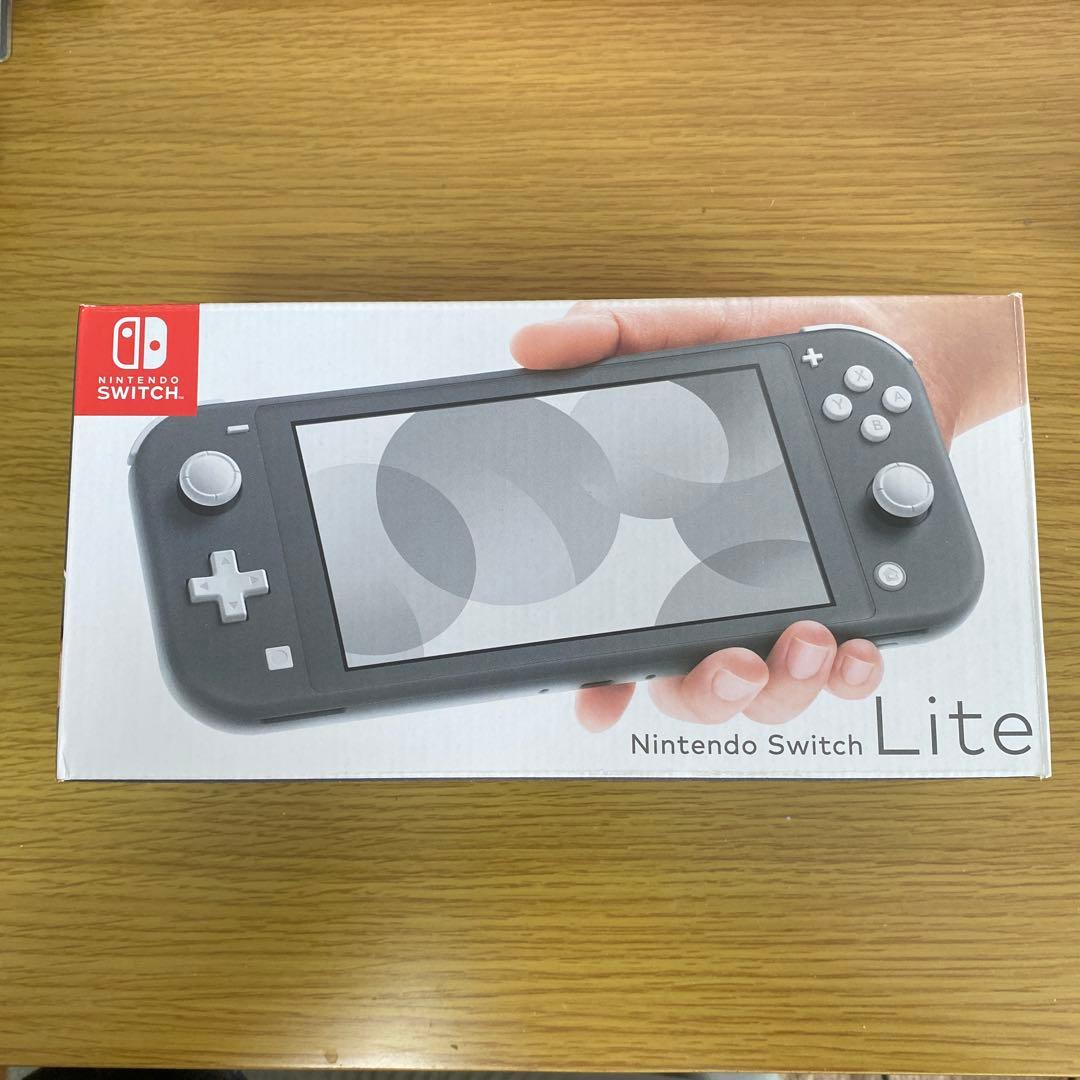 Nintendo Switch Lite グレー 本体 (箱、充電ケーブル付き)