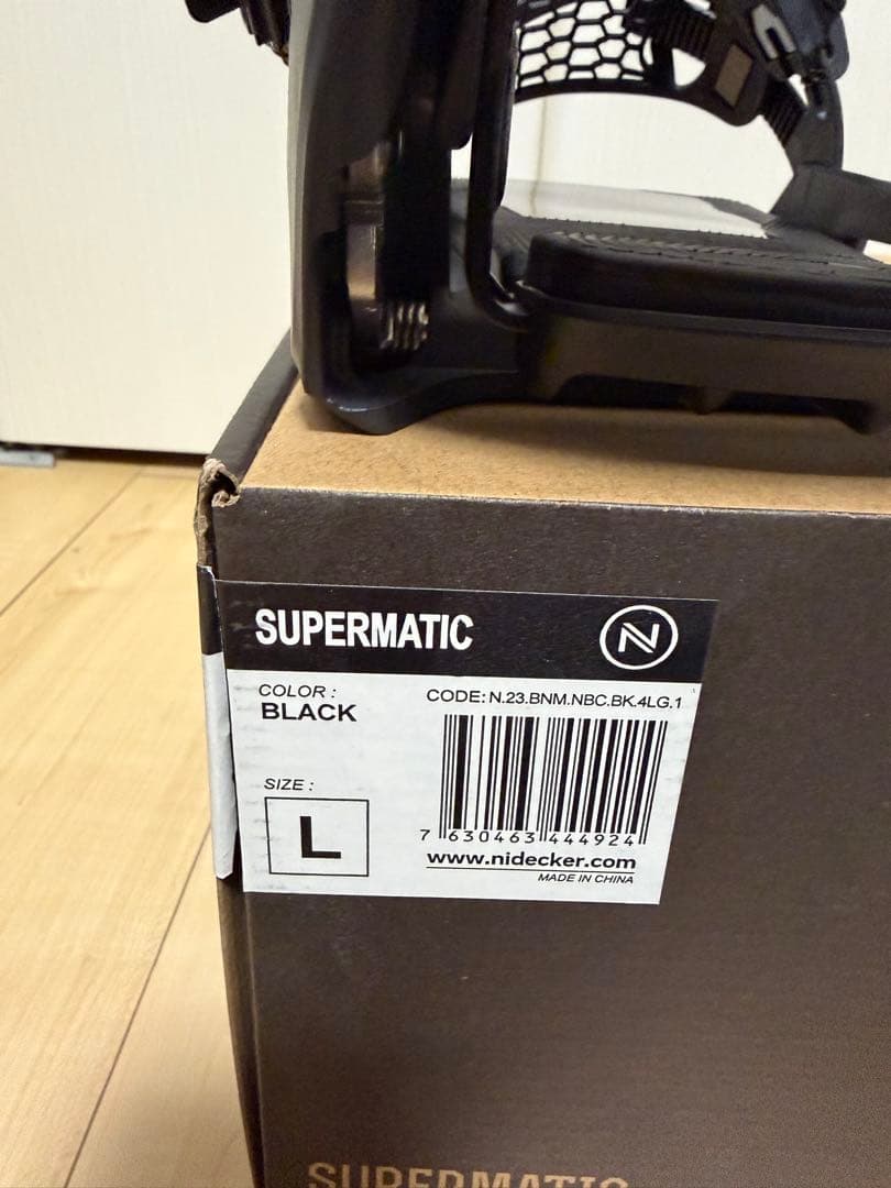 NIDECKER SUPERMATIC 2022-2023ビンディングLブラック