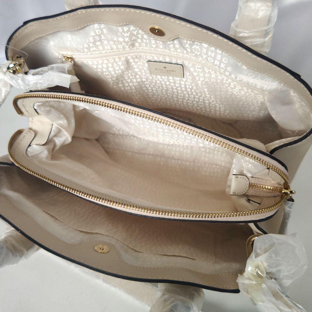 新品✨未使用【kate spade】大容量 A4 2way レザー トートバッグ
