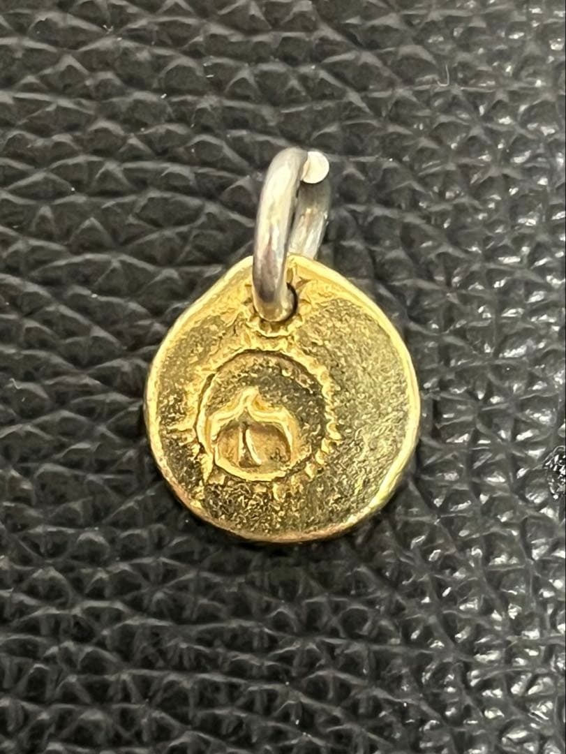 【ke】goro's ゴローズ　K18IN太陽メタル　タタキ　オールド