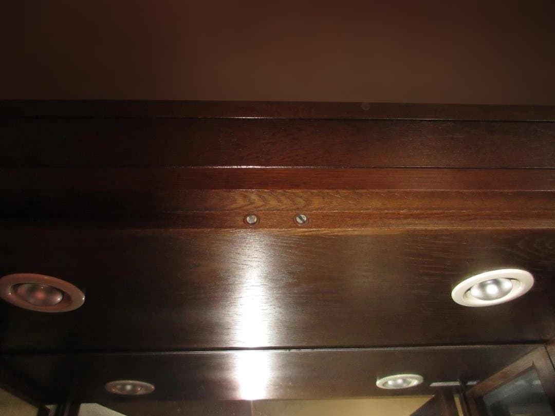 カリモク　最高峰　domani 　モーガントン　ガラス扉付きキャビネット　右側