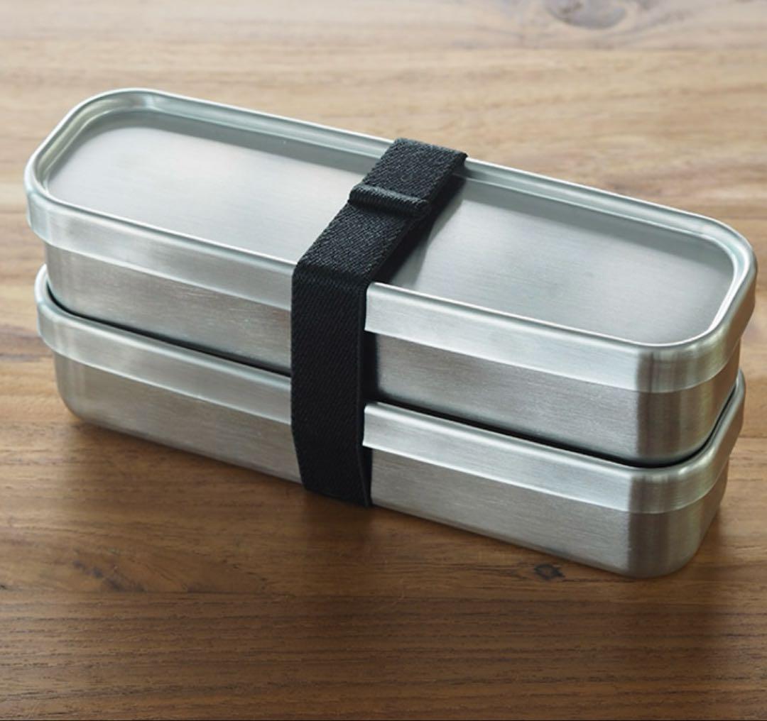 工房アイザワ 角長ランチボックス スリム 2段