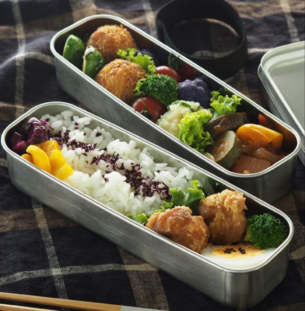 工房アイザワ 角長ランチボックス スリム 2段