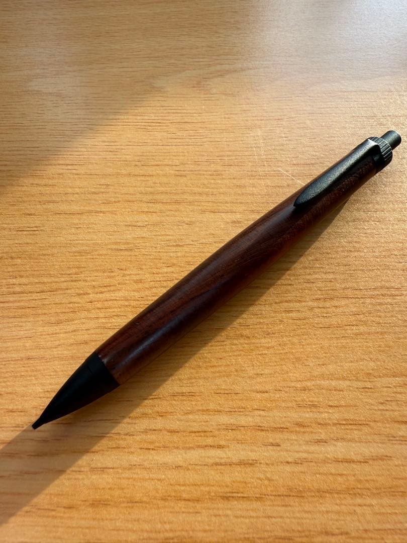 YkU工房 サイアミーズローズウッド マイクロカーリー 木軸シャーペン0.5mm