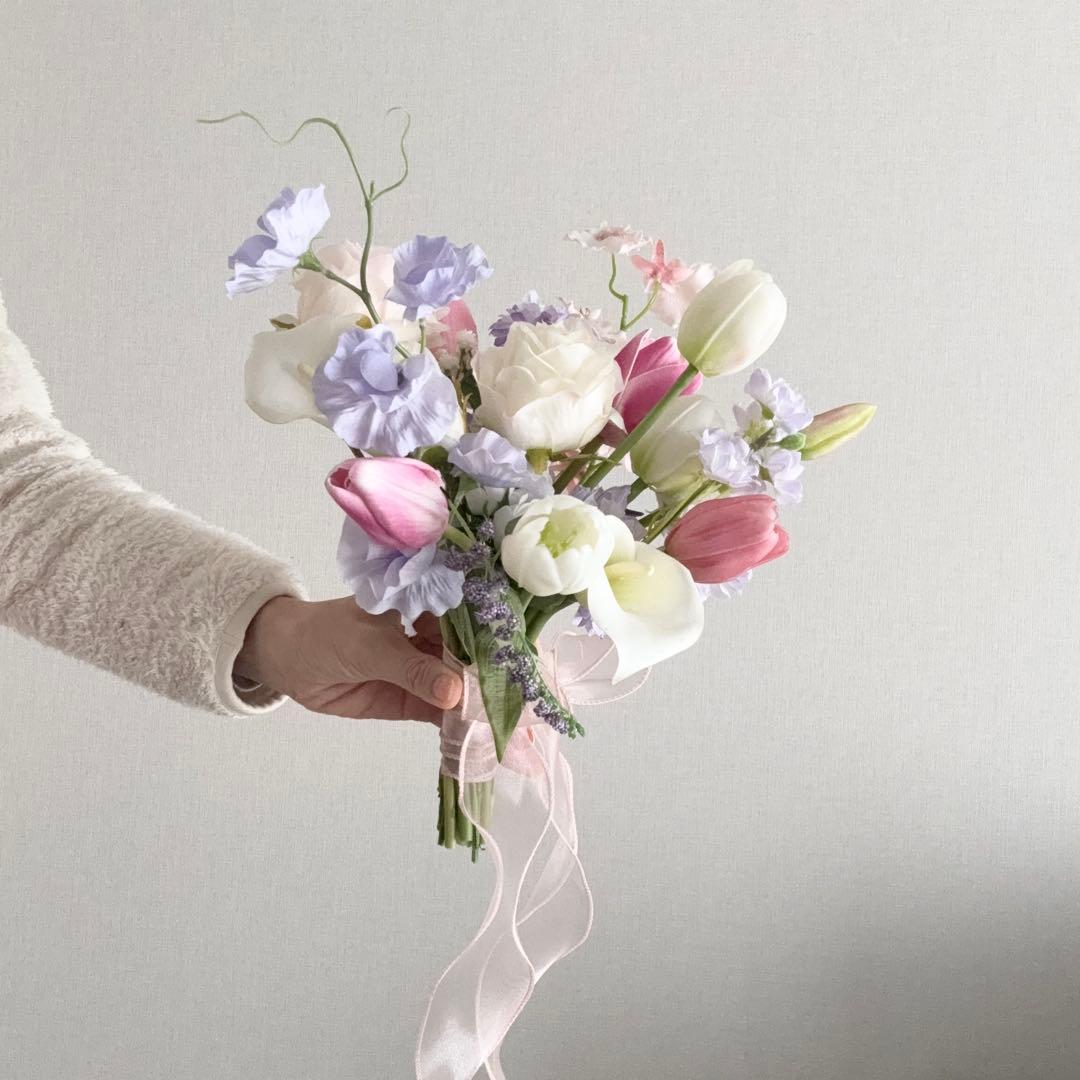 造花　韓国風クラッチブーケ