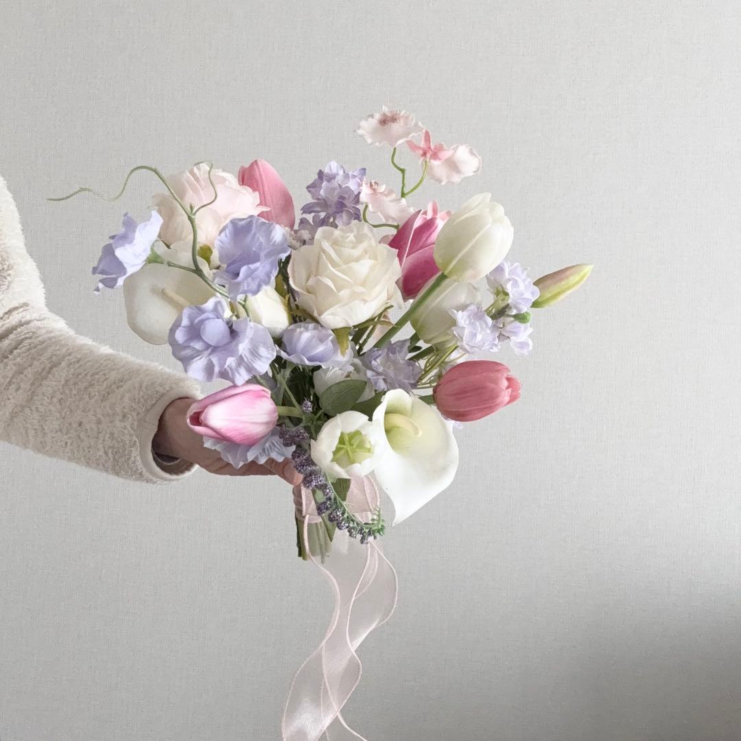 造花　韓国風クラッチブーケ