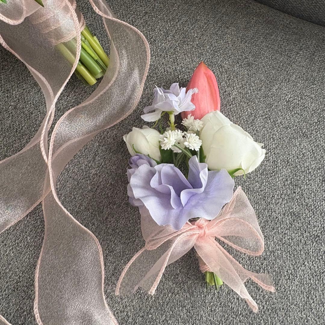 造花　韓国風クラッチブーケ