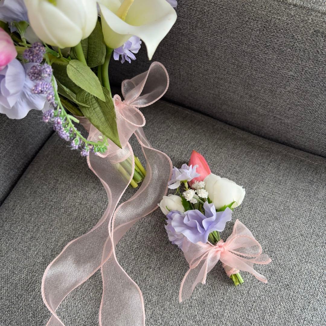 造花　韓国風クラッチブーケ