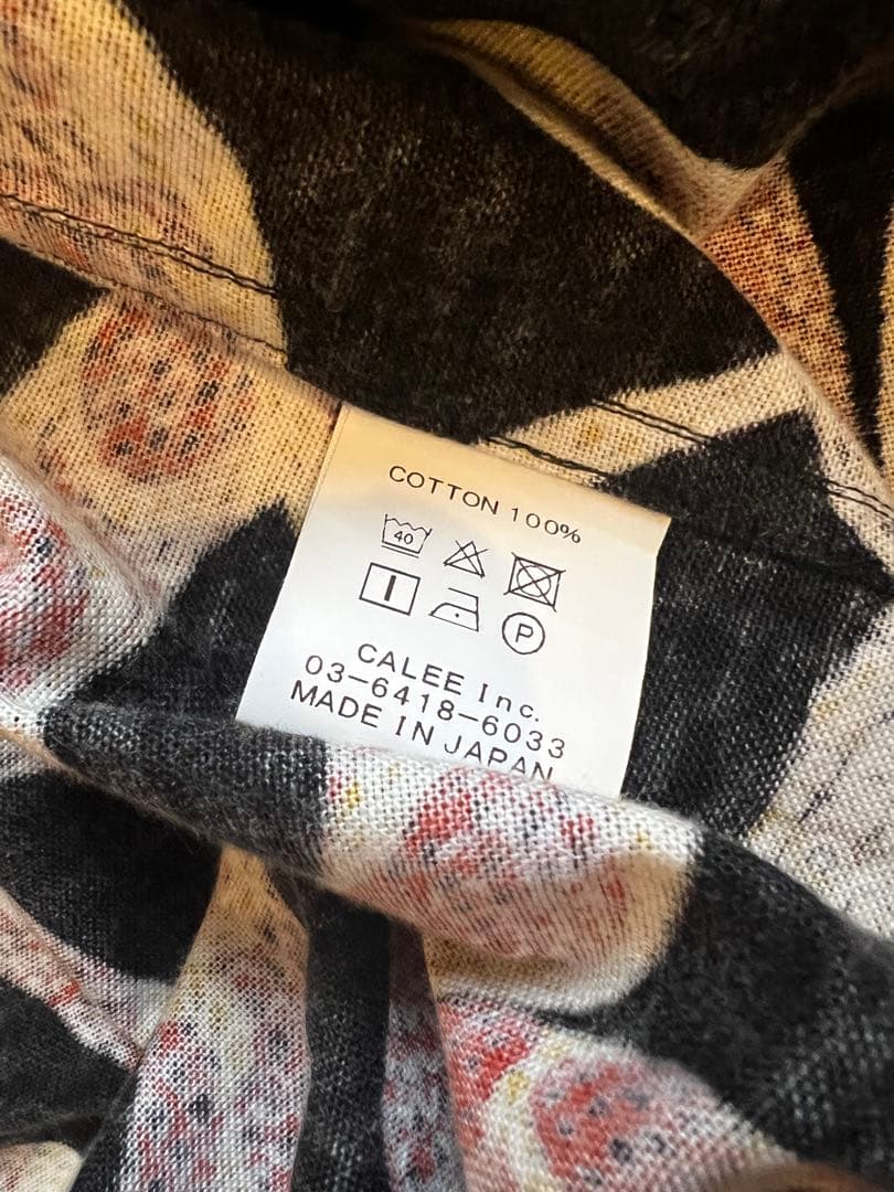 現行限定品 CALEE スネーク柄 フランネル オーバーサイズシャツ Lサイズ