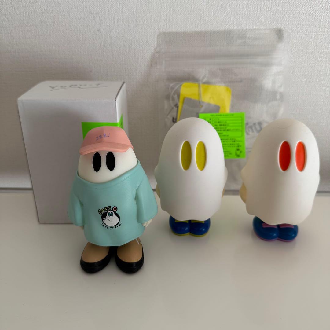 ななしなおばけちゃん　ソフビ3点セット