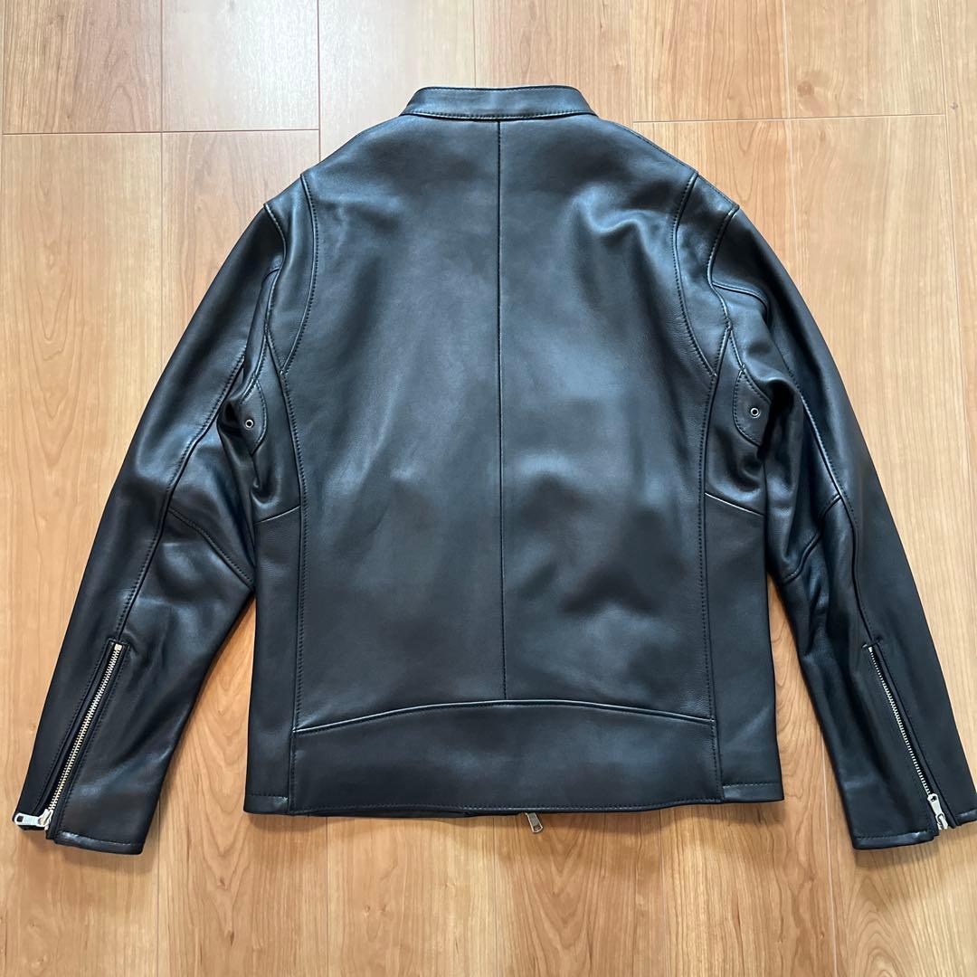 【美品】ユナイテッドアローズ　シングルライダースジャケット　Lサイズ