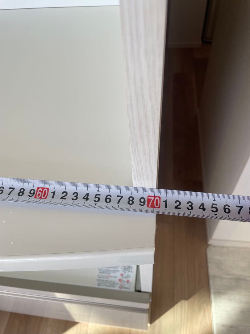 超美品　レンジボード ホワイト　トールタイプ　W70 送料18000円込