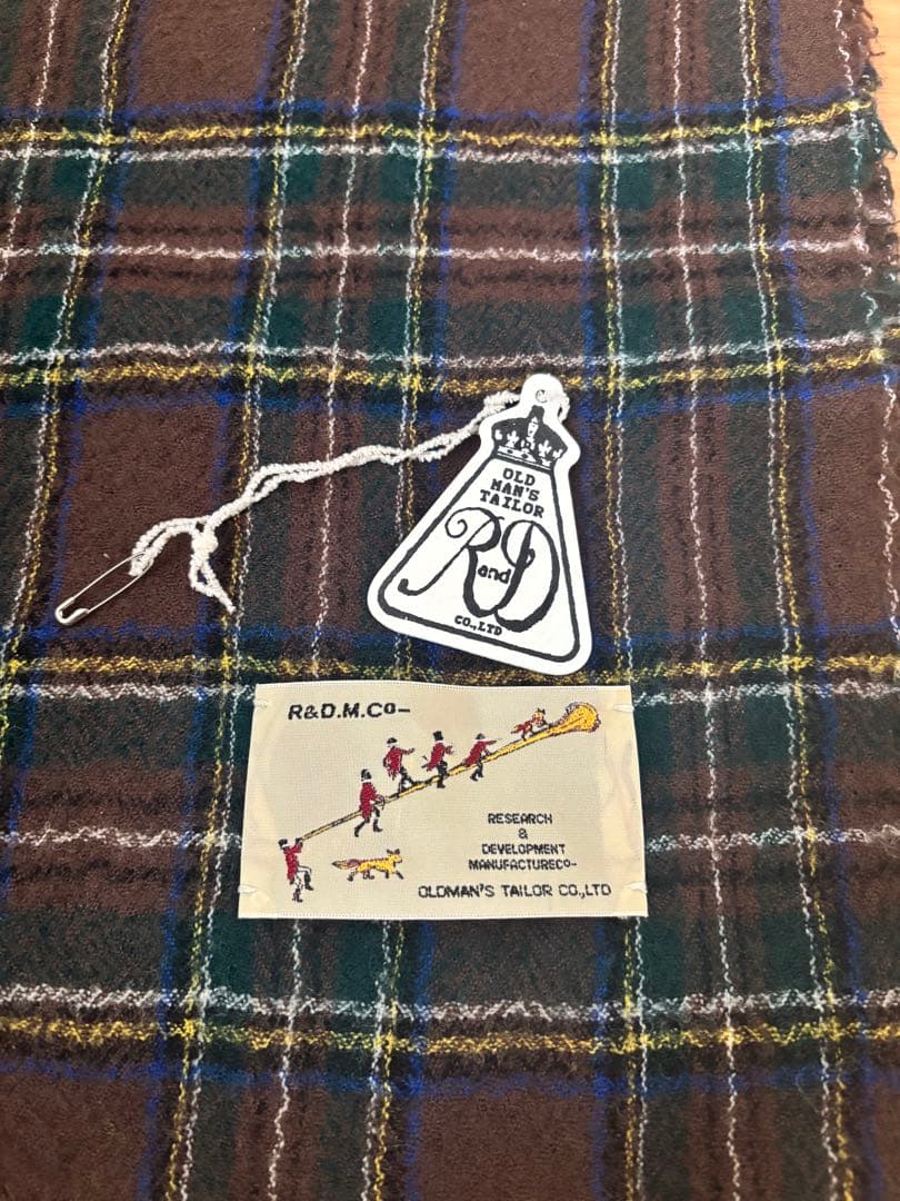 R&D.M.Co-☆WOOL TARTAN CHECK MUFFLER