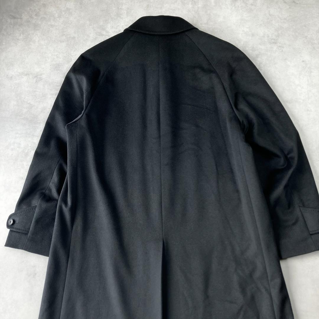 美品　アレグリ　カシミヤ100％　ステンカラーコート　メンズ　スーツ　黒　814