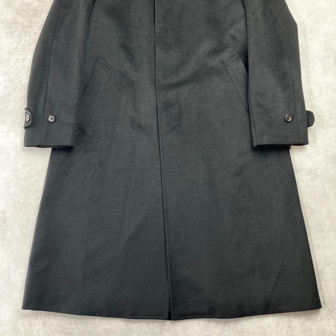 美品　アレグリ　カシミヤ100％　ステンカラーコート　メンズ　スーツ　黒　814