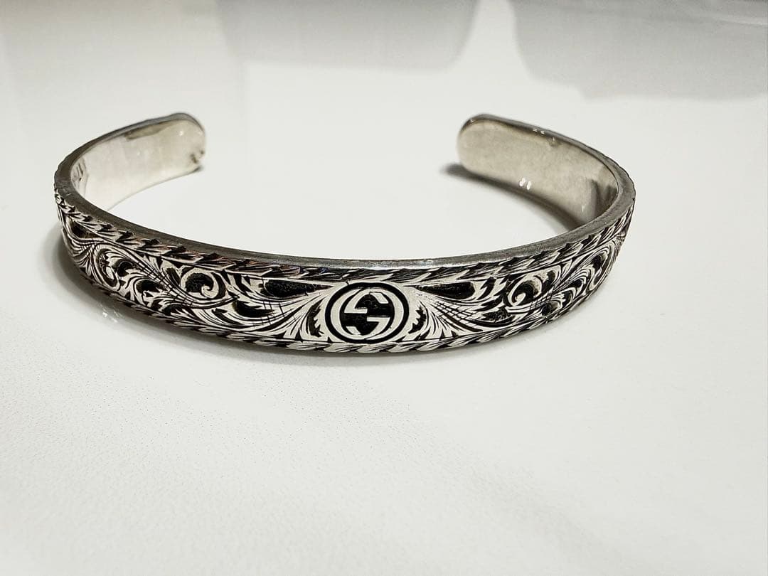 GUCCI タイガーヘッドバングル　17 シルバー925