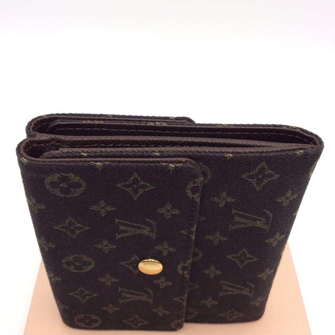 ルイヴィトン モノグラム ミニラン Wホック 三つ折り財布 正規品 新型