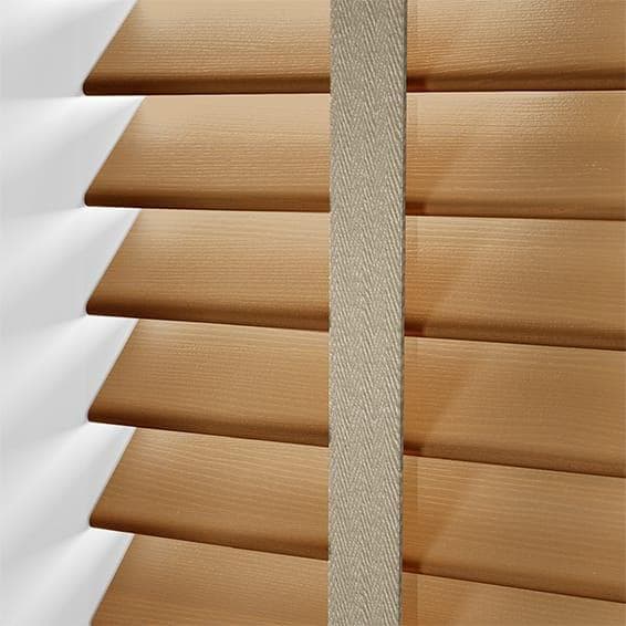 未使用　ウッドブラインド　ライトブラウン＆グレー 140×200