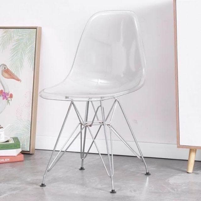 【お得な4脚セット】イームズチェア ダイニングチェア｜クリア 透明 北欧風 A1