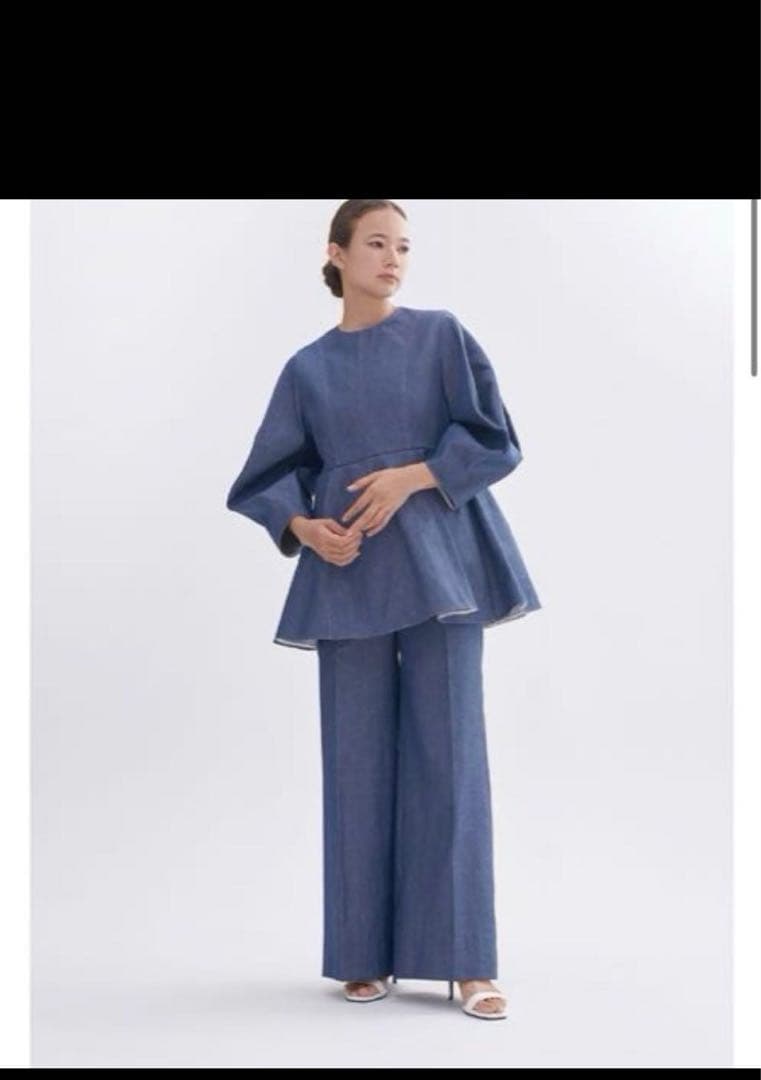 新品未使用　yori shirocon ワイドデニムパンツ　36