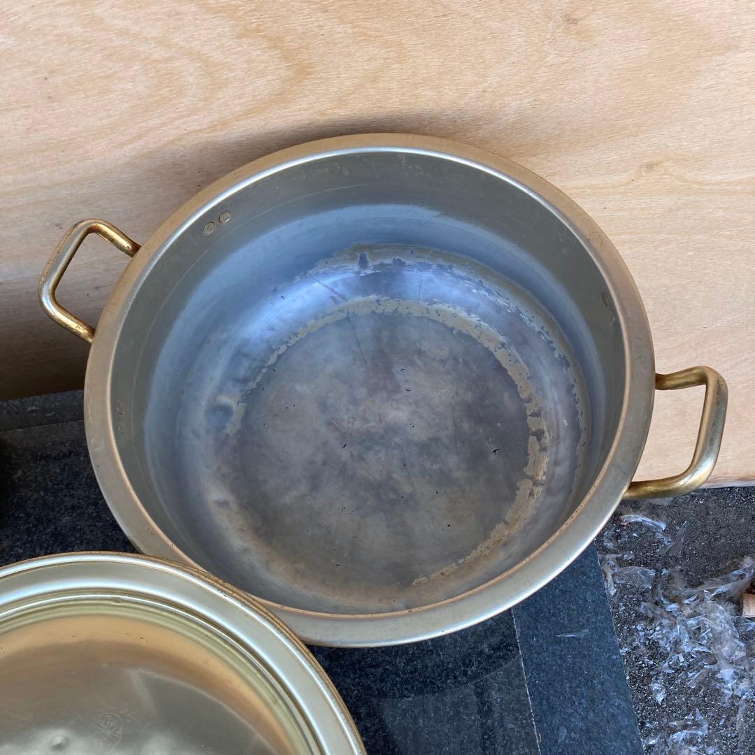 鍋セット 6点 金色と銀色いろいろ蓋のみあり