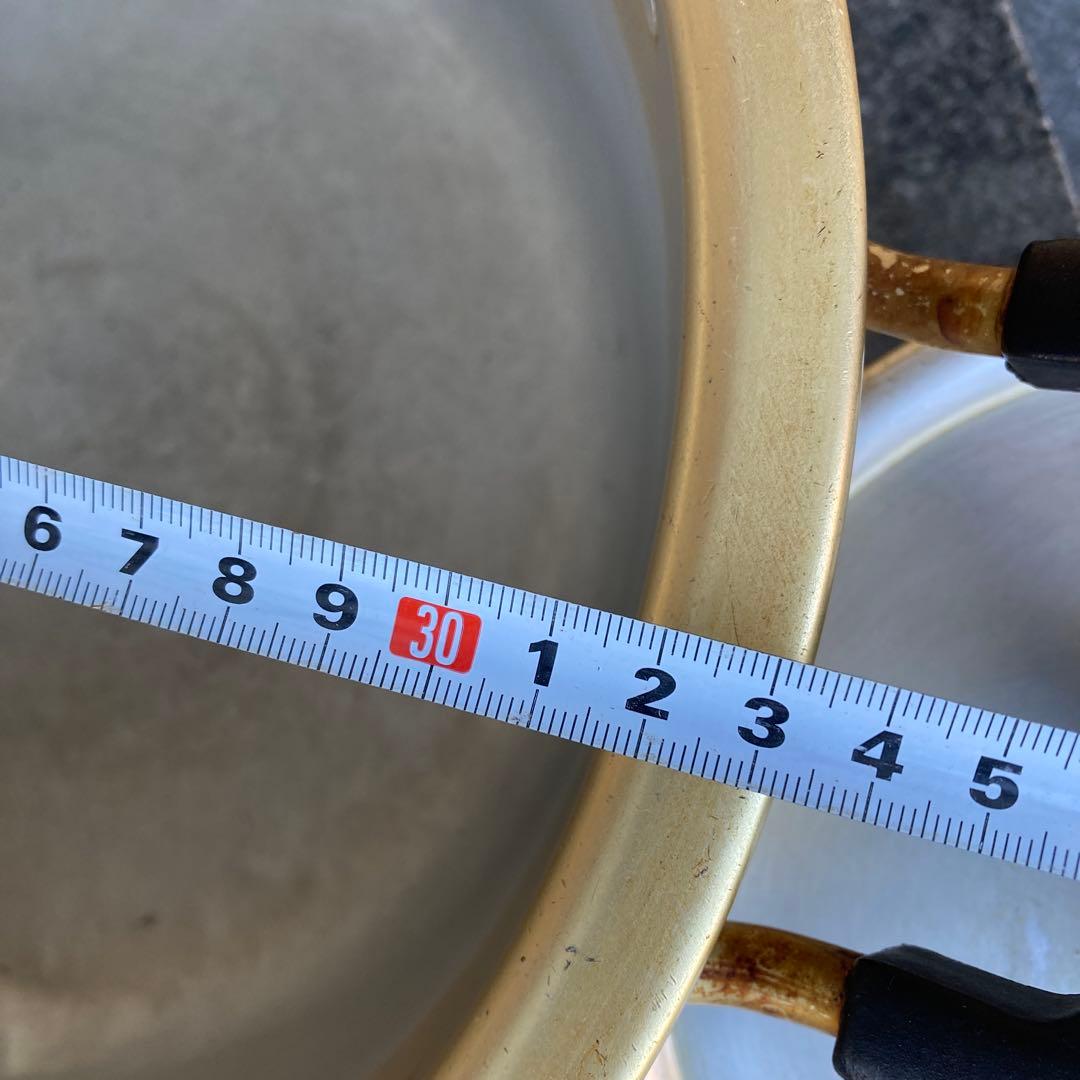 鍋セット 6点 金色と銀色いろいろ蓋のみあり