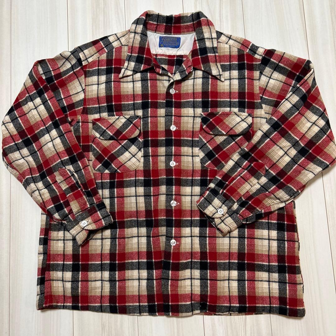 70's Pendleton ウール ボードシャツ USA製