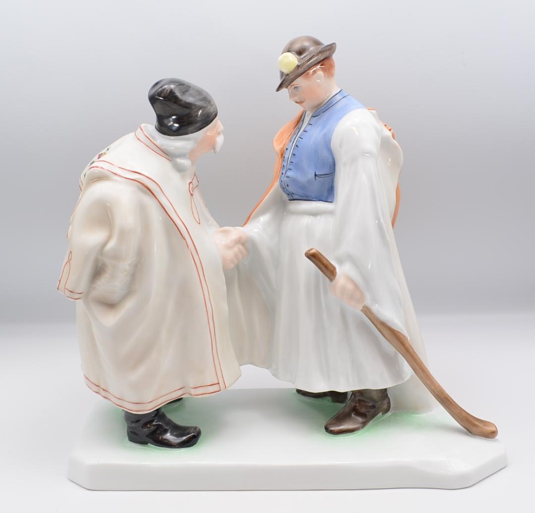 父と子の別れ　＃5506　★ヘレンド　HEREND　ハンガリー　ヴィンテージ