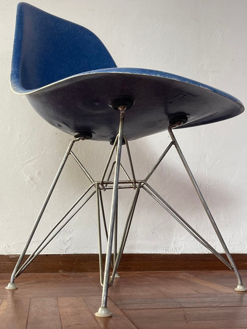 ハーマンミラー ヴィンテージ イームズ シェルチェア エッフェル ベース ブルー