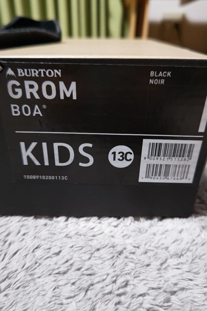 GROM BOA 子ども用スノーボードブーツ ブラック 19.5cm
