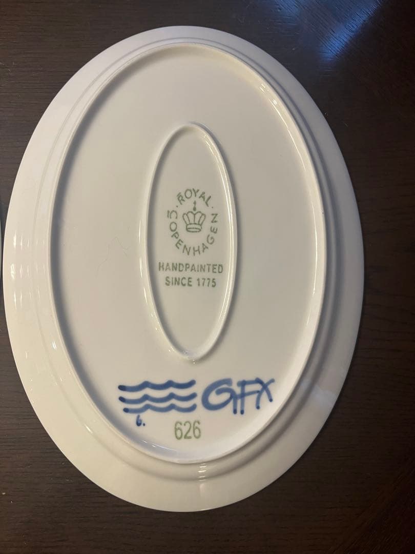 ロイヤルコペンハーゲン　ブルーフルーテッド メガ オーバル28 ディッシュ2枚