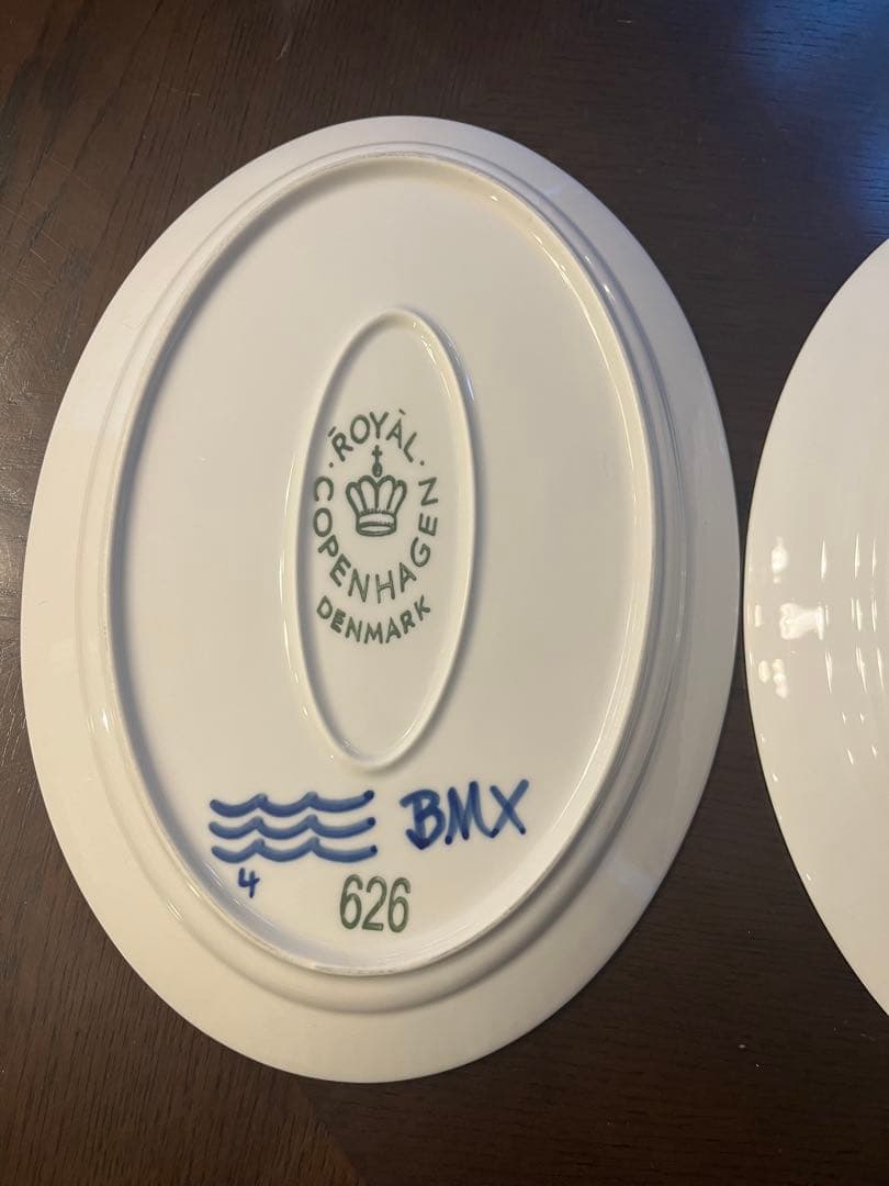 ロイヤルコペンハーゲン　ブルーフルーテッド メガ オーバル28 ディッシュ2枚