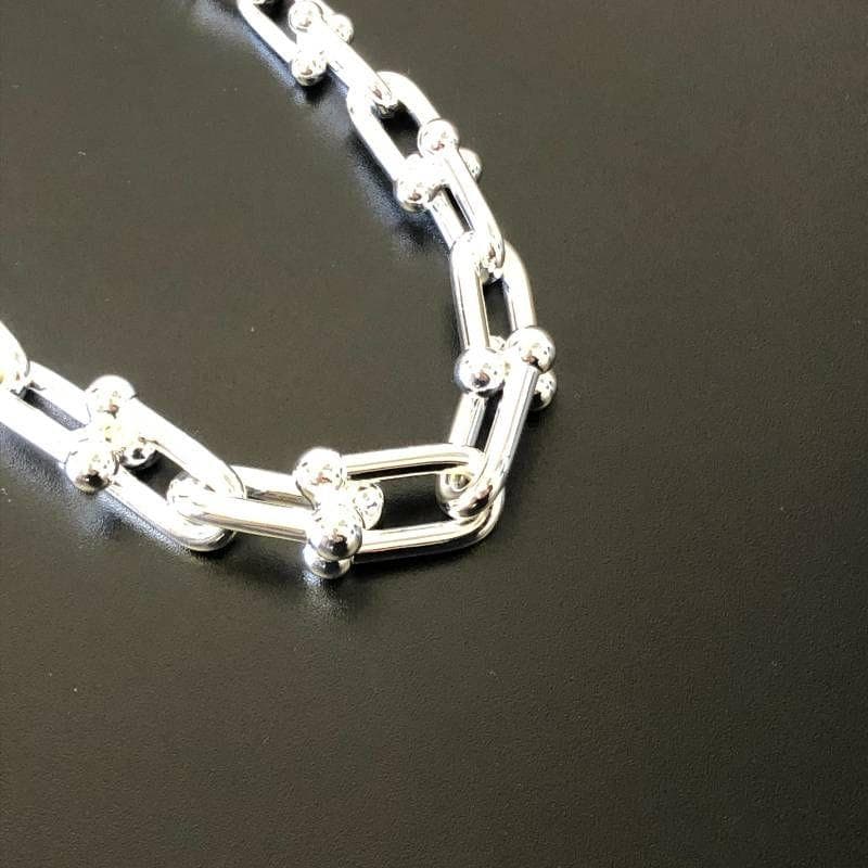 美品 ティファニー ハードウェア グラジュエイテッドリンク ネックレス