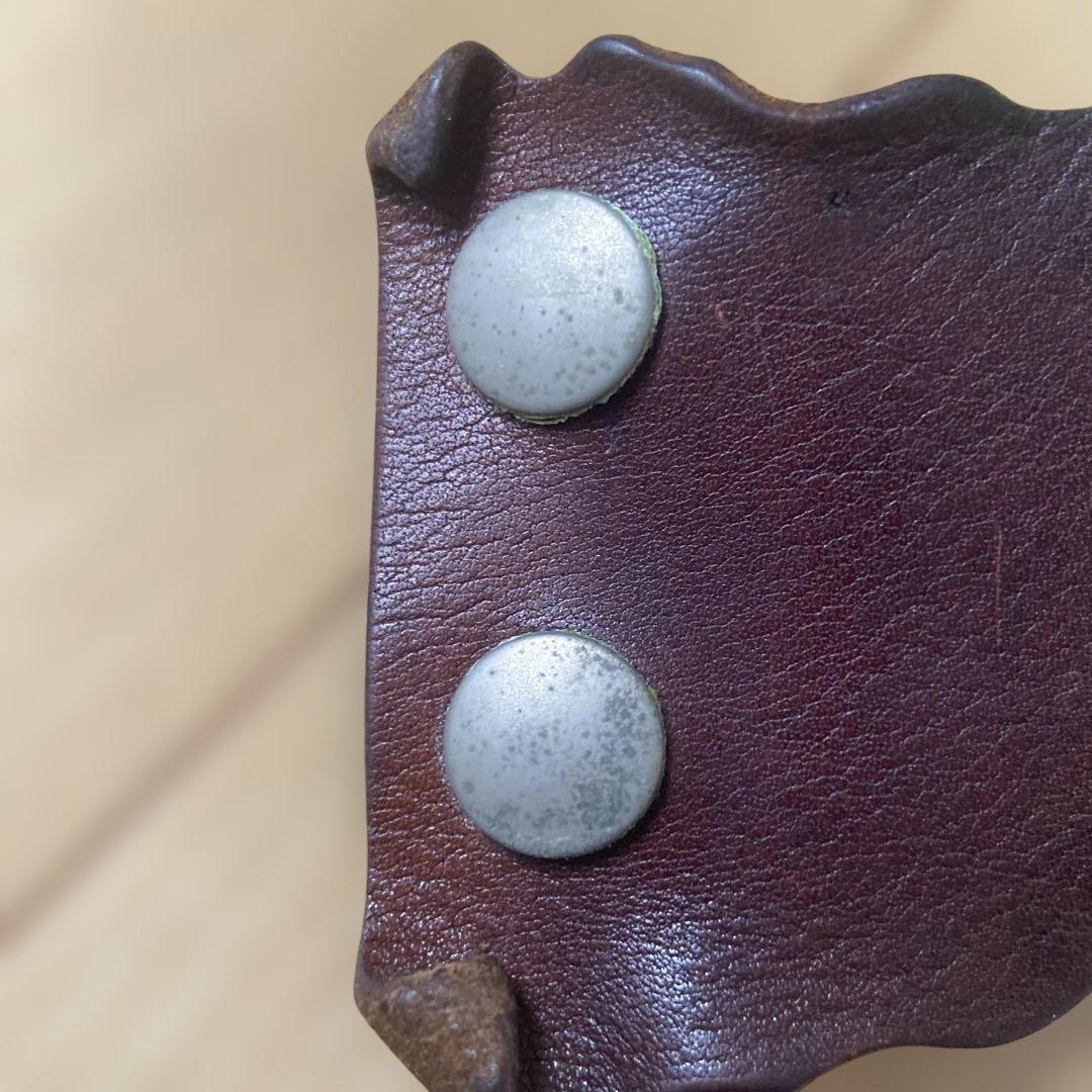 アンダーカバー　ダークブラウン レザー バングル