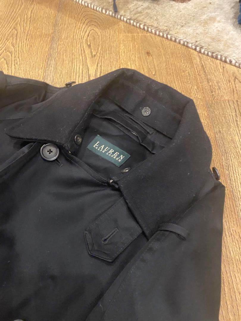 ラルフローレン　トレンチコート　黒