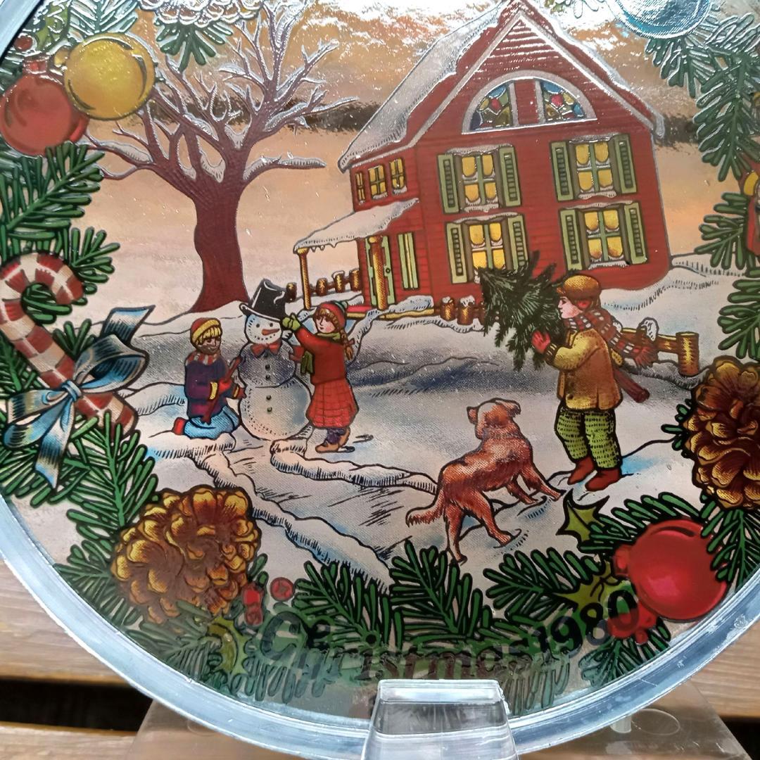 アメリカ ステンドグラスChristmas1980クリスマス グラスマスターズ社