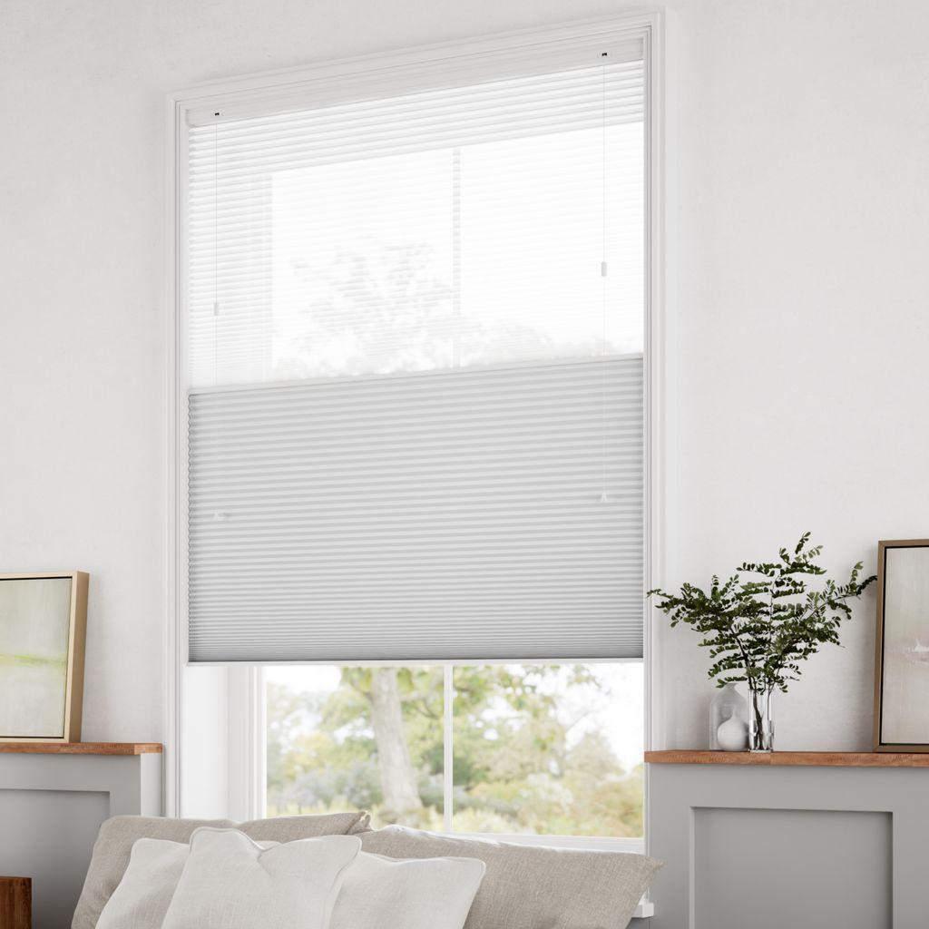 未使用　ハニカムシェード　シアーライトグレー 　81.5×115