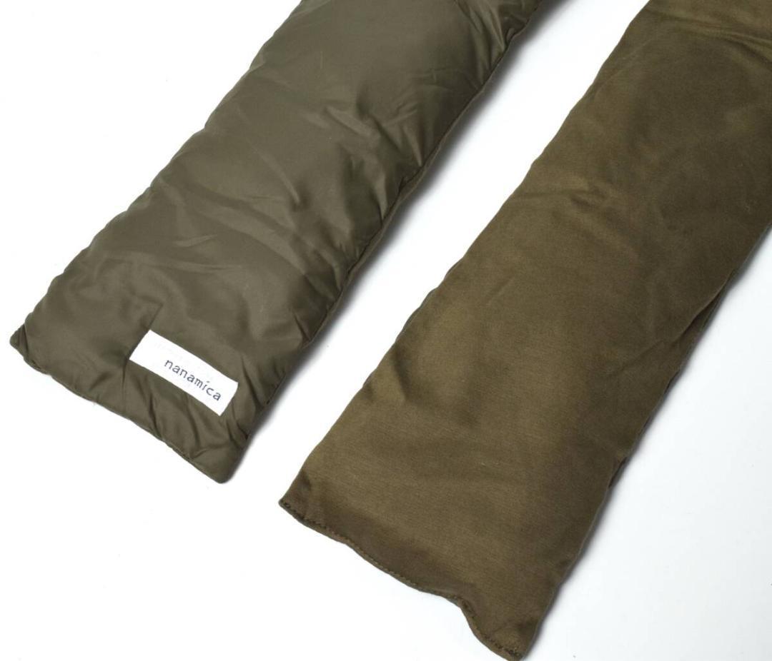 未使用 ナナミカ ダウンマフラー カーキ SUKF250 男女兼用
