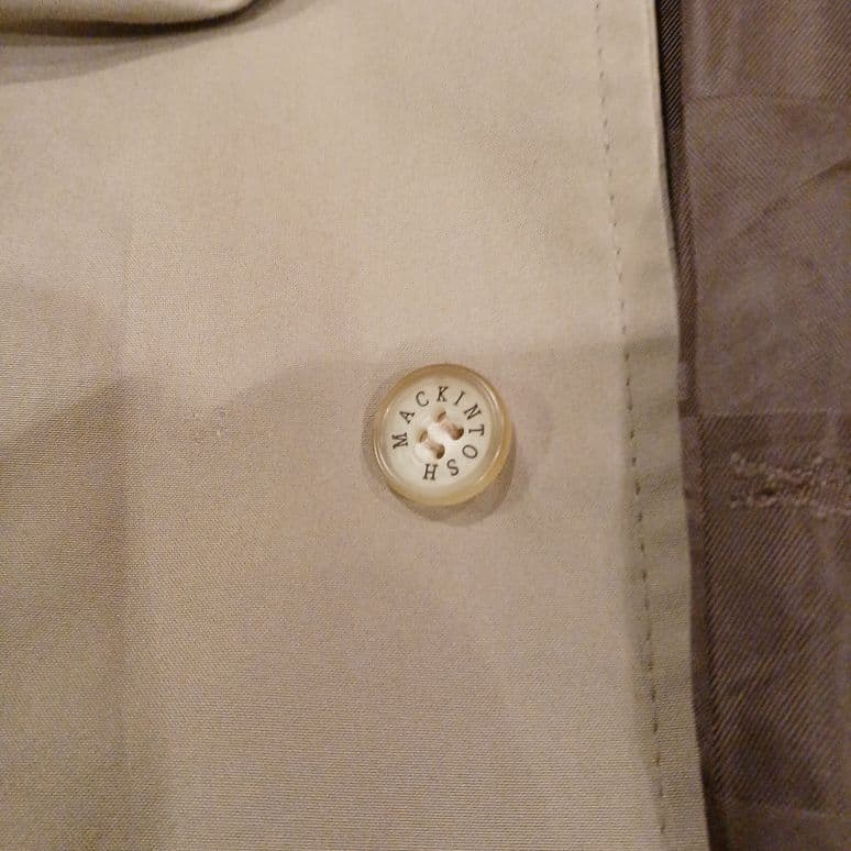 【美品】MACKINTOSH 英国製トレンチコートジャケット カーキベージュ42