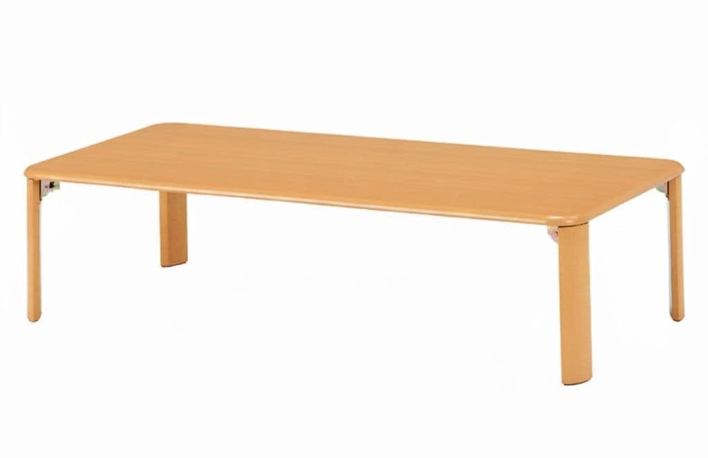 ローテーブル ちゃぶ台　ナチュラル　木目　幅150×奥行75×高さ35