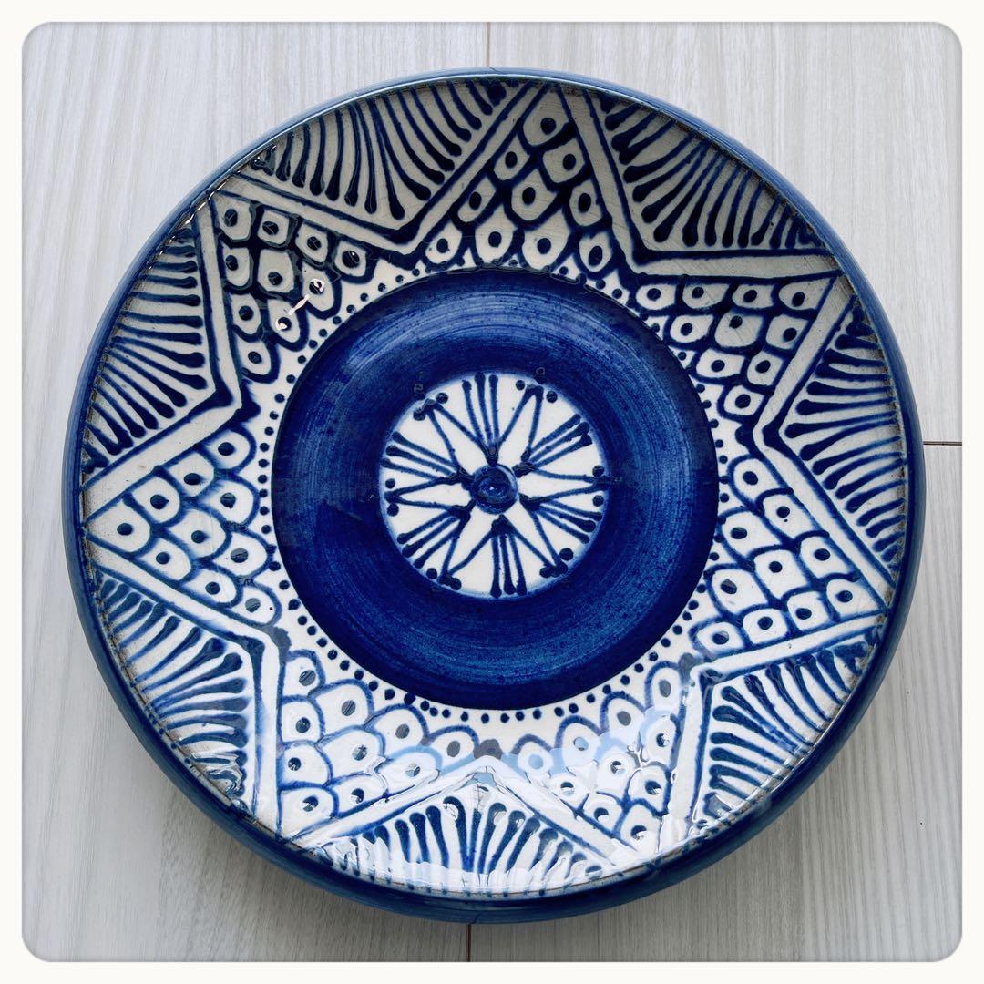 スイス　Gelzer窯　ハンドメイド プレート　ヴィンテージ