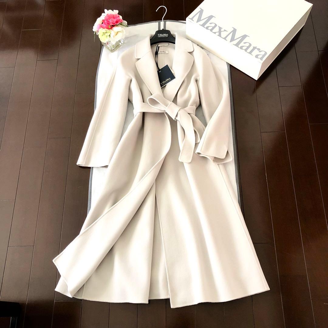 新品タグ付【マックスマーラ】ESTURIA 42 エクリュ　ロングコート