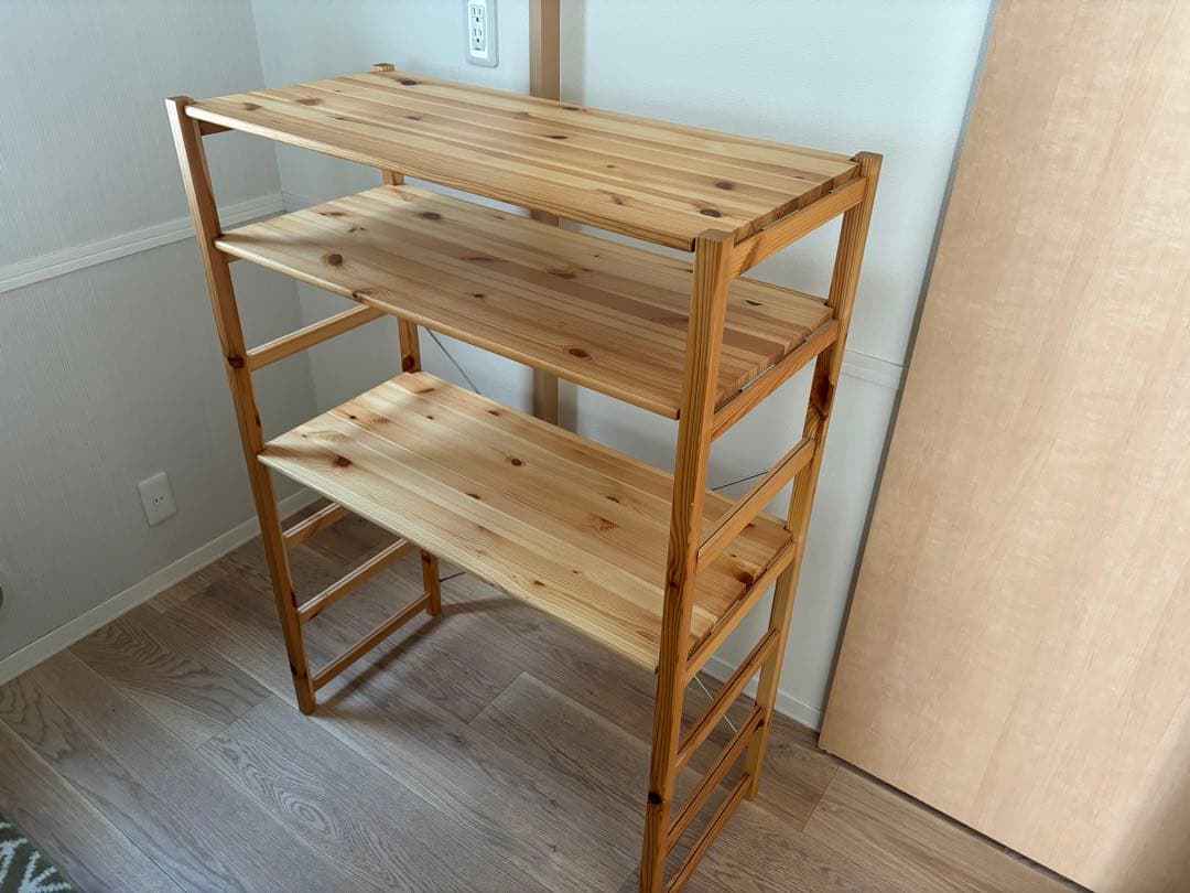 無印良品パイン材ユニットシェルフ・86cm幅・中