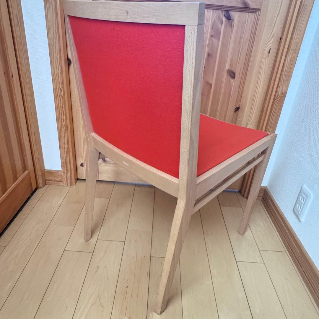 【廃盤】【希少】maruni マルニ木工 Nシリーズ ダイニングチェア　オレンジ