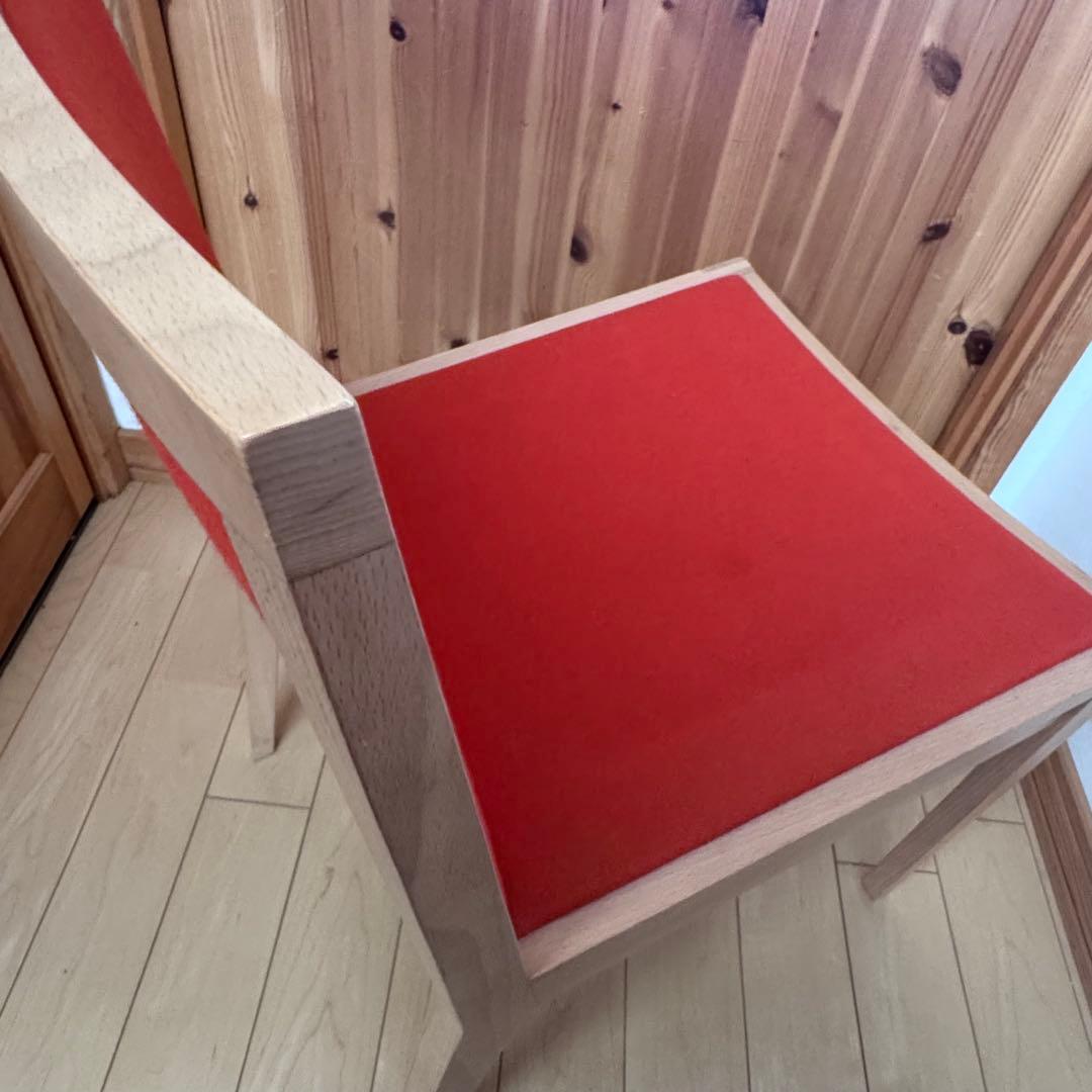 【廃盤】【希少】maruni マルニ木工 Nシリーズ ダイニングチェア　オレンジ