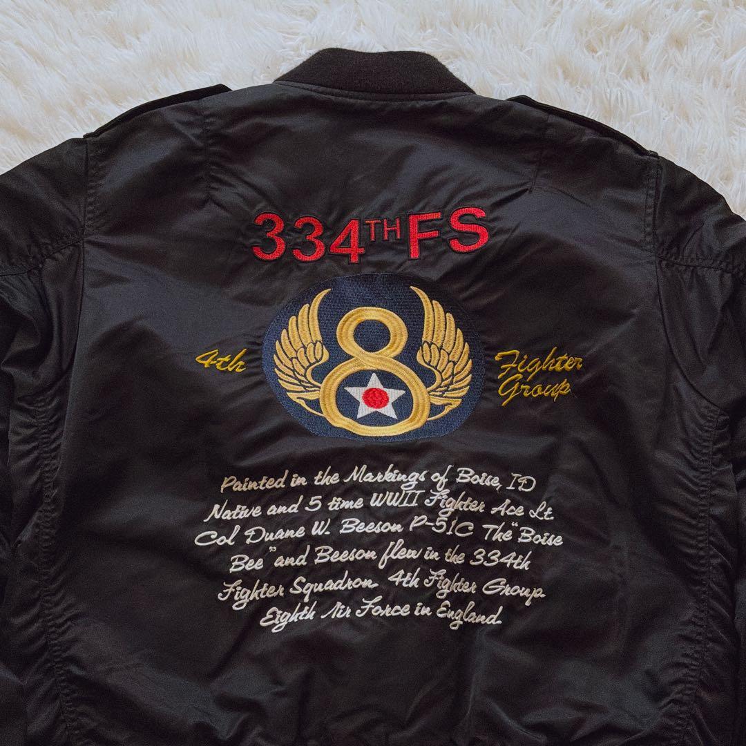 XLサイズ AVIREX MA-1 フライトジャケット ブルゾン アウター 黒